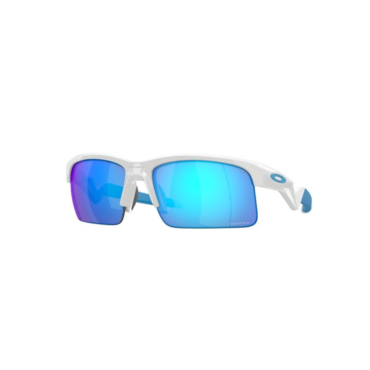 Oakley Capacitor – Polished White / Prizm Sapphire