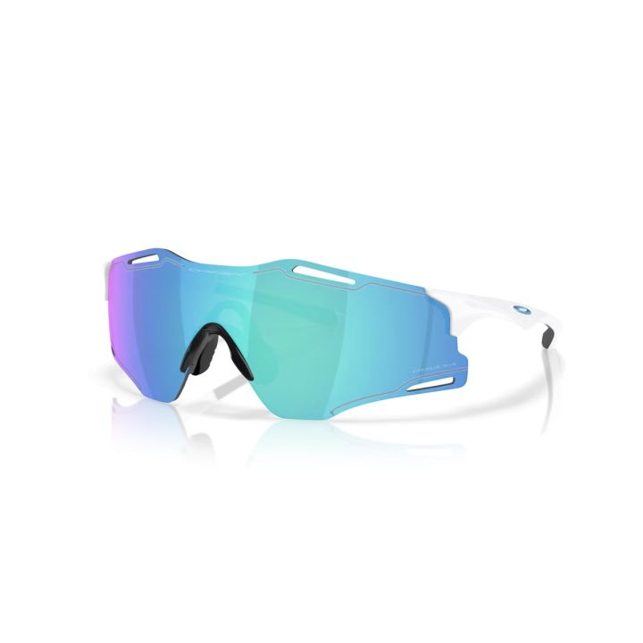 OAKLEY CYBR ZERO – POLISHED WHITE / PRIZM SAPPHIRE