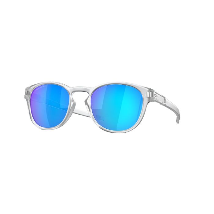 Oakley Latch – Matte Clear / Prizm Sapphire Polarized