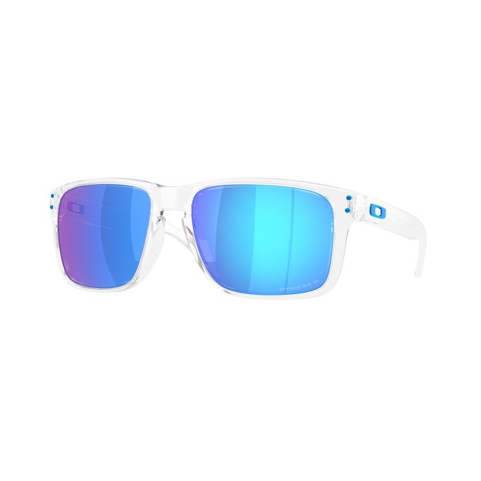 Oakley Holbrook XXL – Polished Clear / Prizm Sapphire Polarized